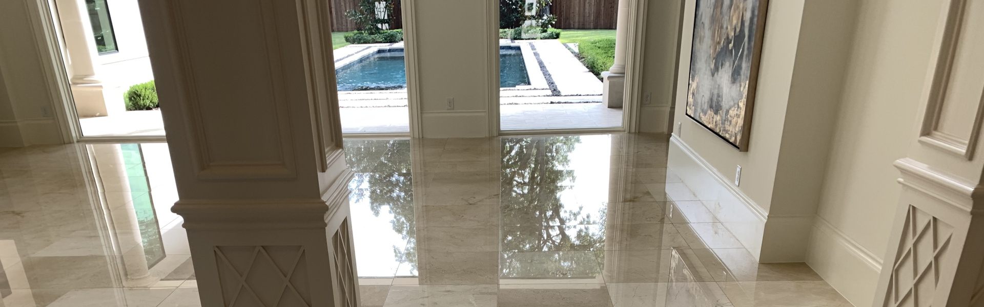 Premier Travertine Floor Restoration Service Near Lewisville, TX